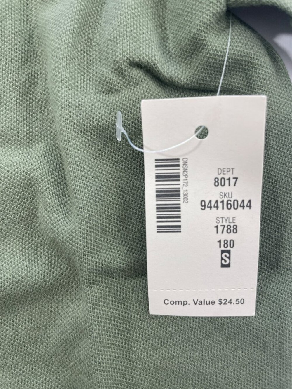 Aéropostale Olive Green Polo Shirt A87 Logo Short Sleeve Stretchy Wmn's Sz S NWT - Picture 5 of 5